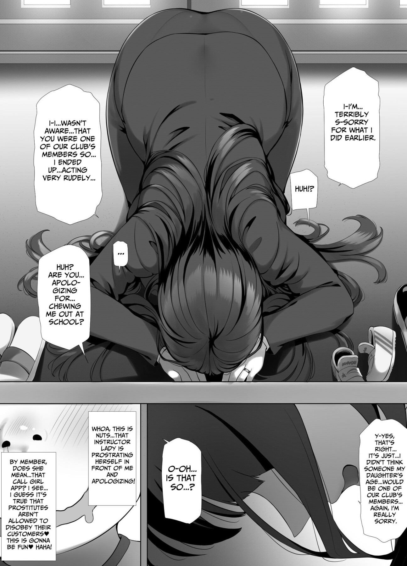Hentai Manga Comic-Let's Use the MILF Call Girl App......tTurn This Scary Instructor into a Dirty Slut!-Read-18